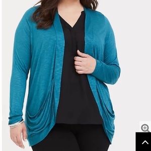 Torrid Swoop Pocket Cardigan